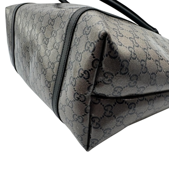 Gucci Black and Gray Signature Tote | Good Condition - Picture 7 of 17